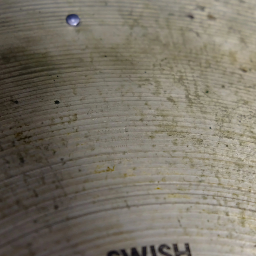 22" Zildjian Avedis Swish 6 x rivets 2285 grams from early 1970's