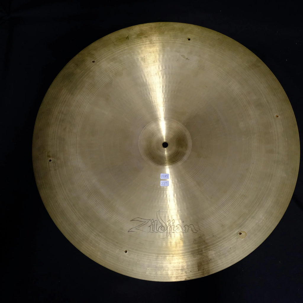 22" Zildjian Avedis Swish 6 x rivets 2285 grams from early 1970's