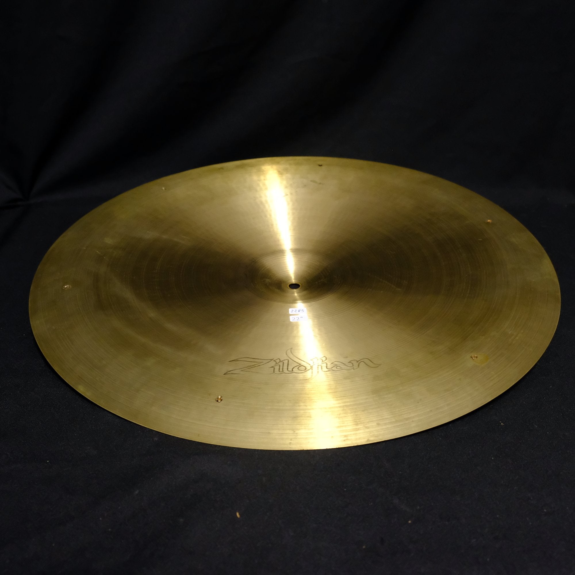 22" Zildjian Avedis Swish 6 x rivets 2285 grams from early 1970's