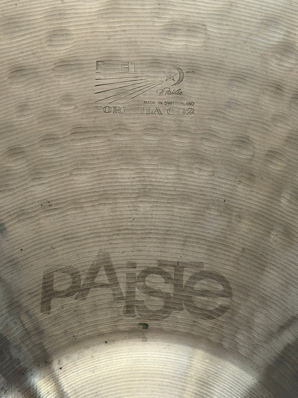 22" Paiste 602 Dark Ride 3360 grams from 1977