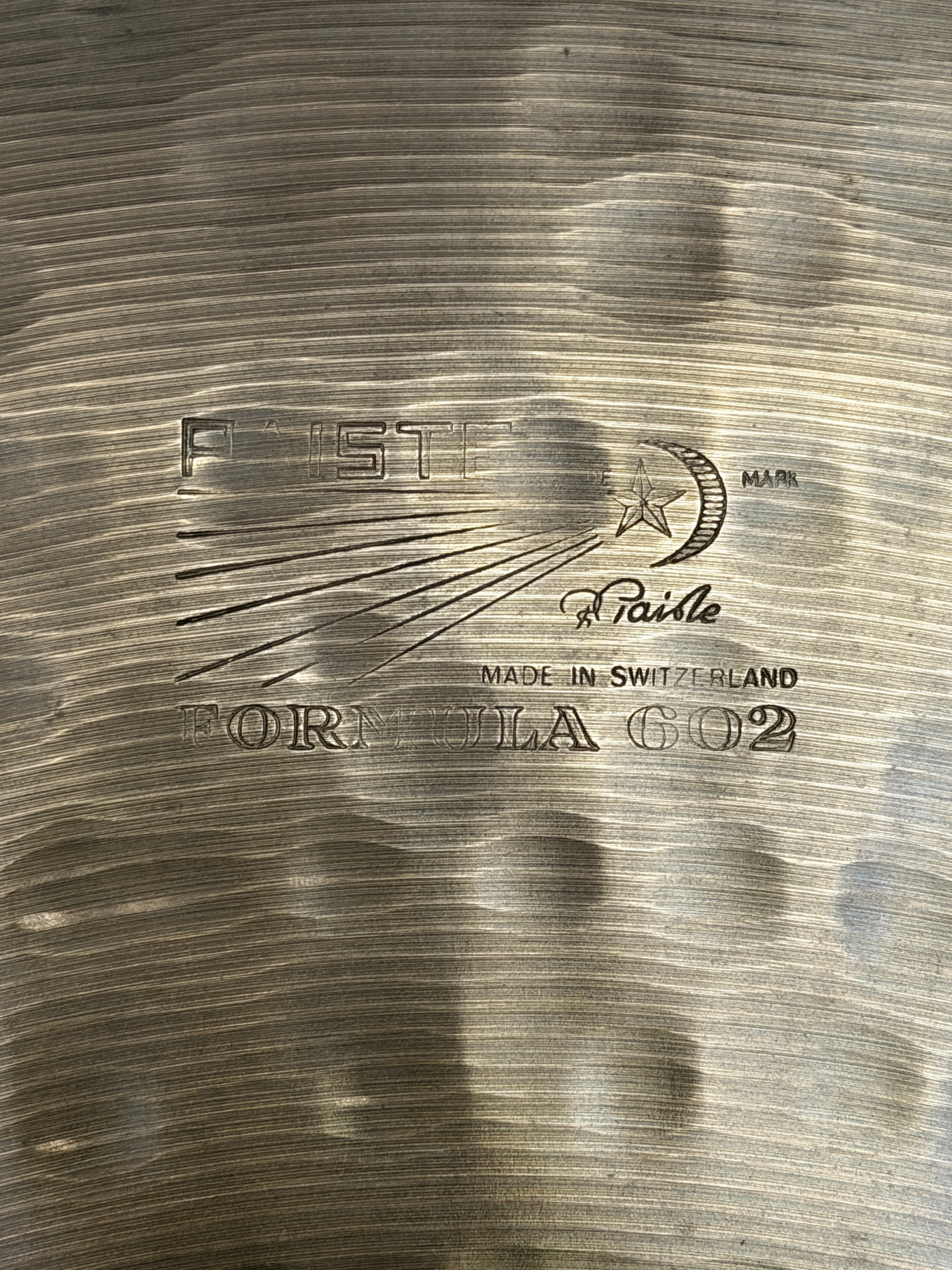 22" Paiste 602 Dark Ride 3360 grams from 1977
