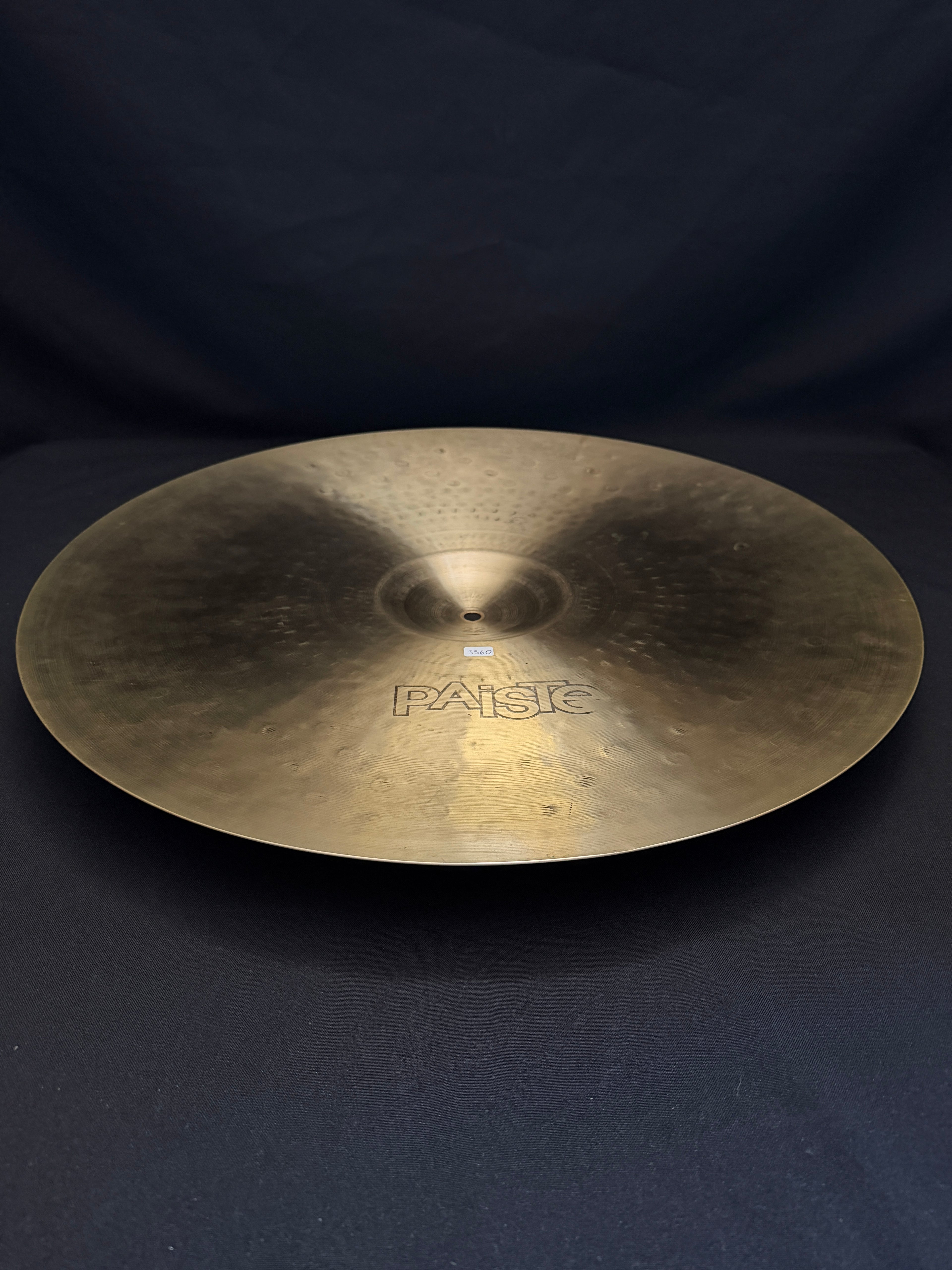 22" Paiste 602 Dark Ride 3360 grams from 1977