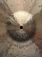 22" Paiste Dark Energy Ride Mark II 2980 grams from 2019