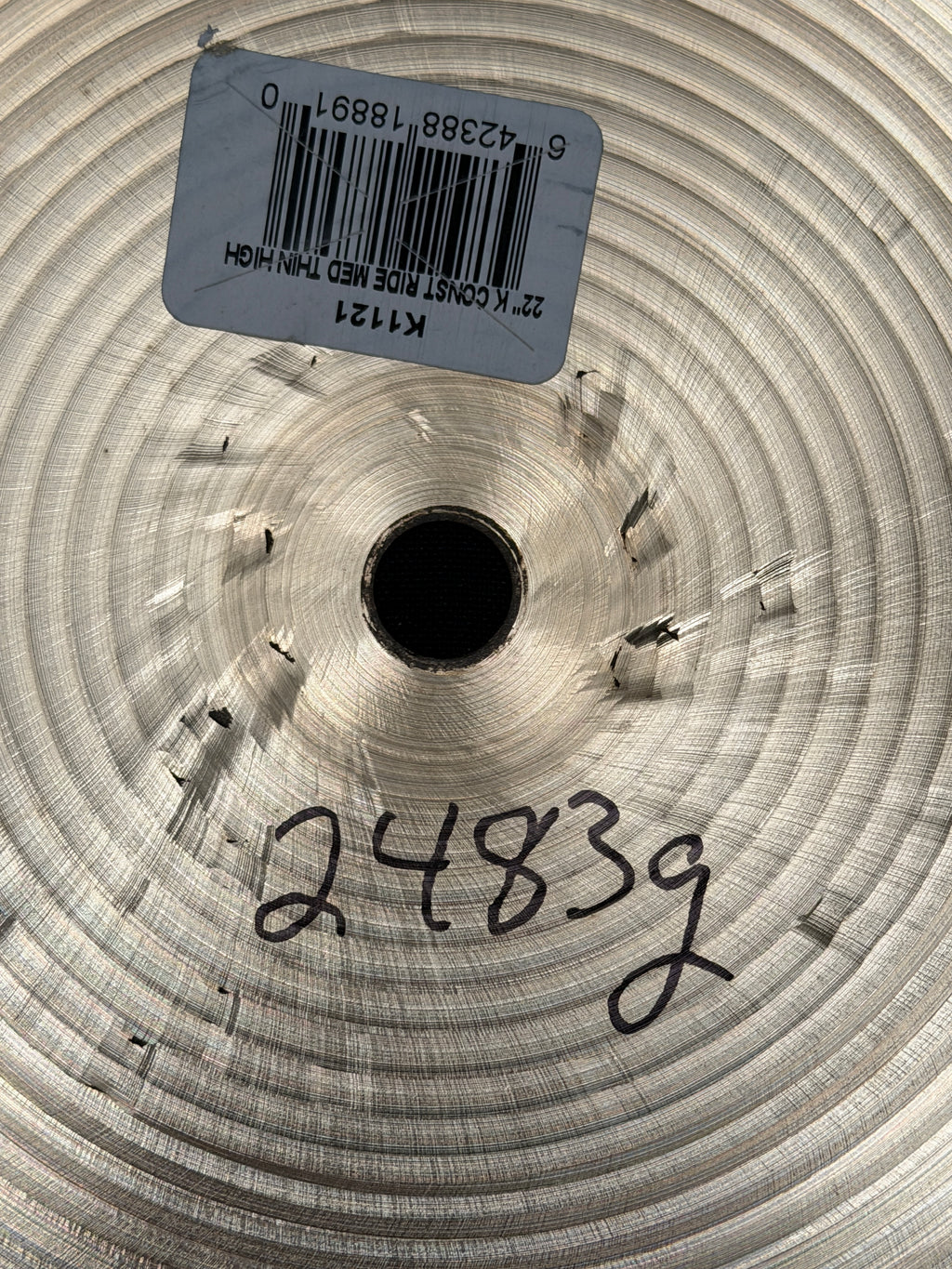 22" Zildjian K Constantinople Medium Thin High Ride 2483 grams