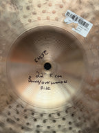 22" Zildjian Sound Lab Prototype K Constaninople Bounce Overhammered Ride 2634 grams