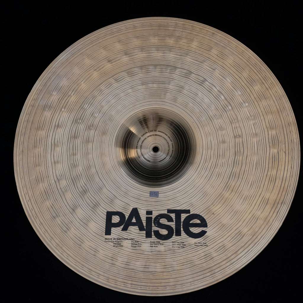 22" Paiste Signature Power Ride 3756 grams from 1999