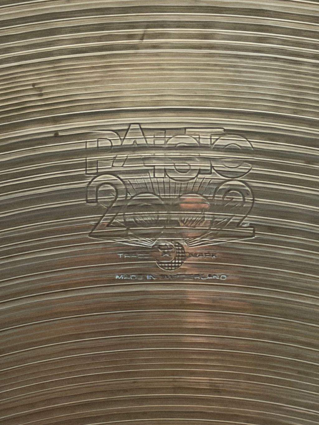 24" Paiste 2002 Crash 2682 grams Pre-Serial from 1971