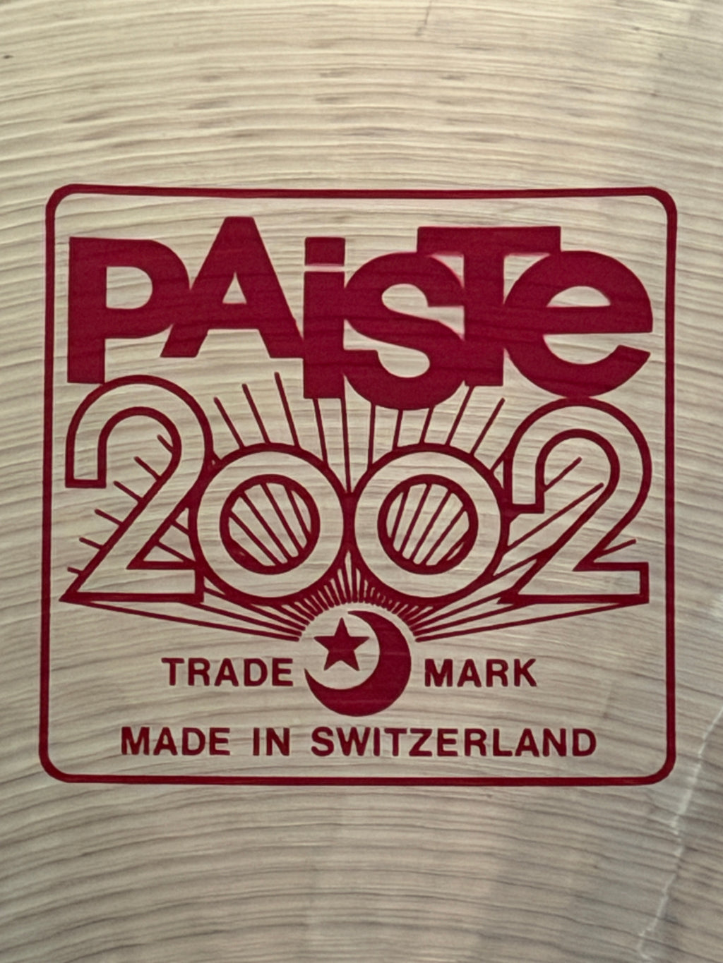 24" Paiste 2002 Crash 3224 grams from 1998