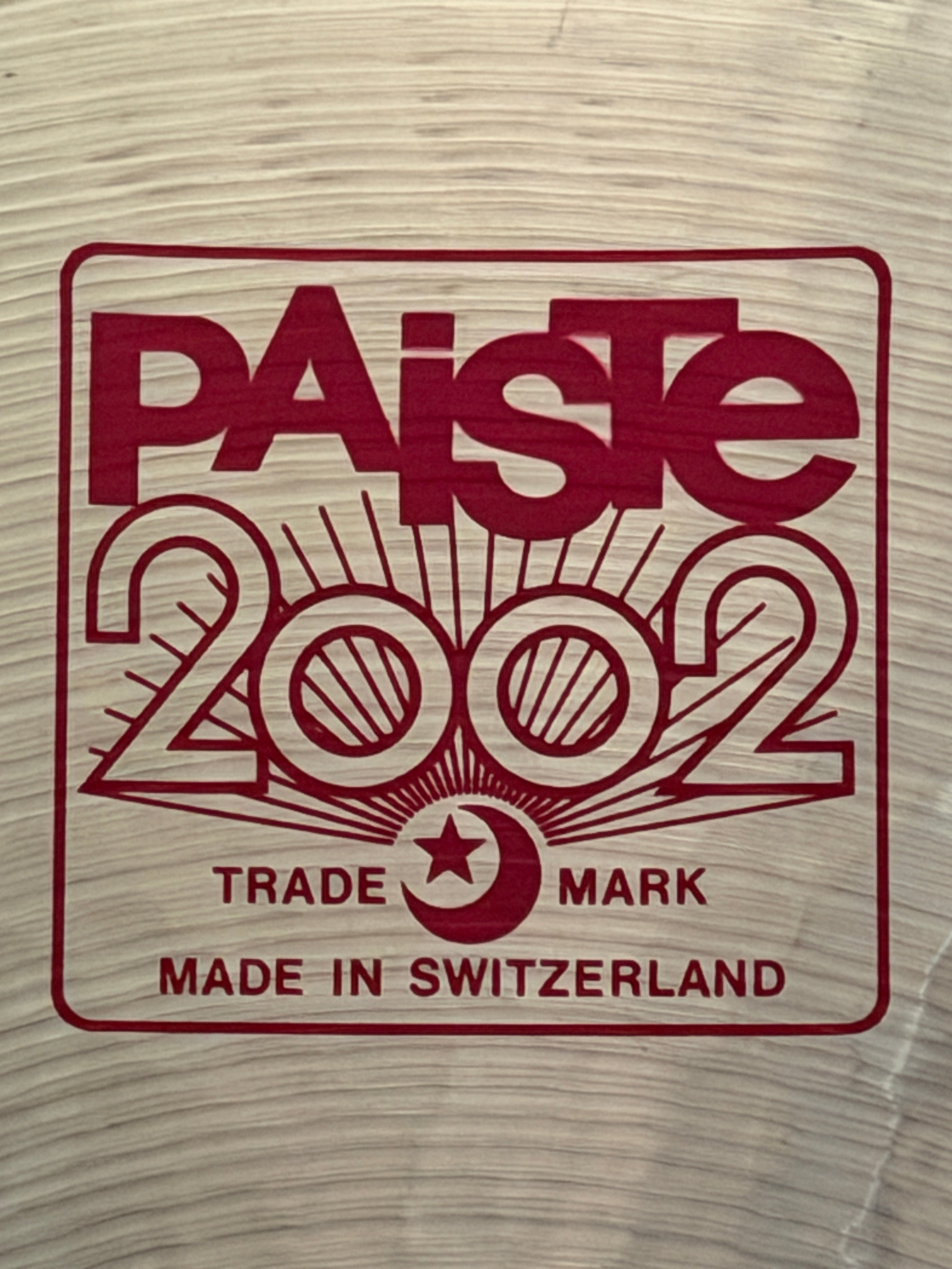 24" Paiste 2002 Crash 3224 grams from 1998