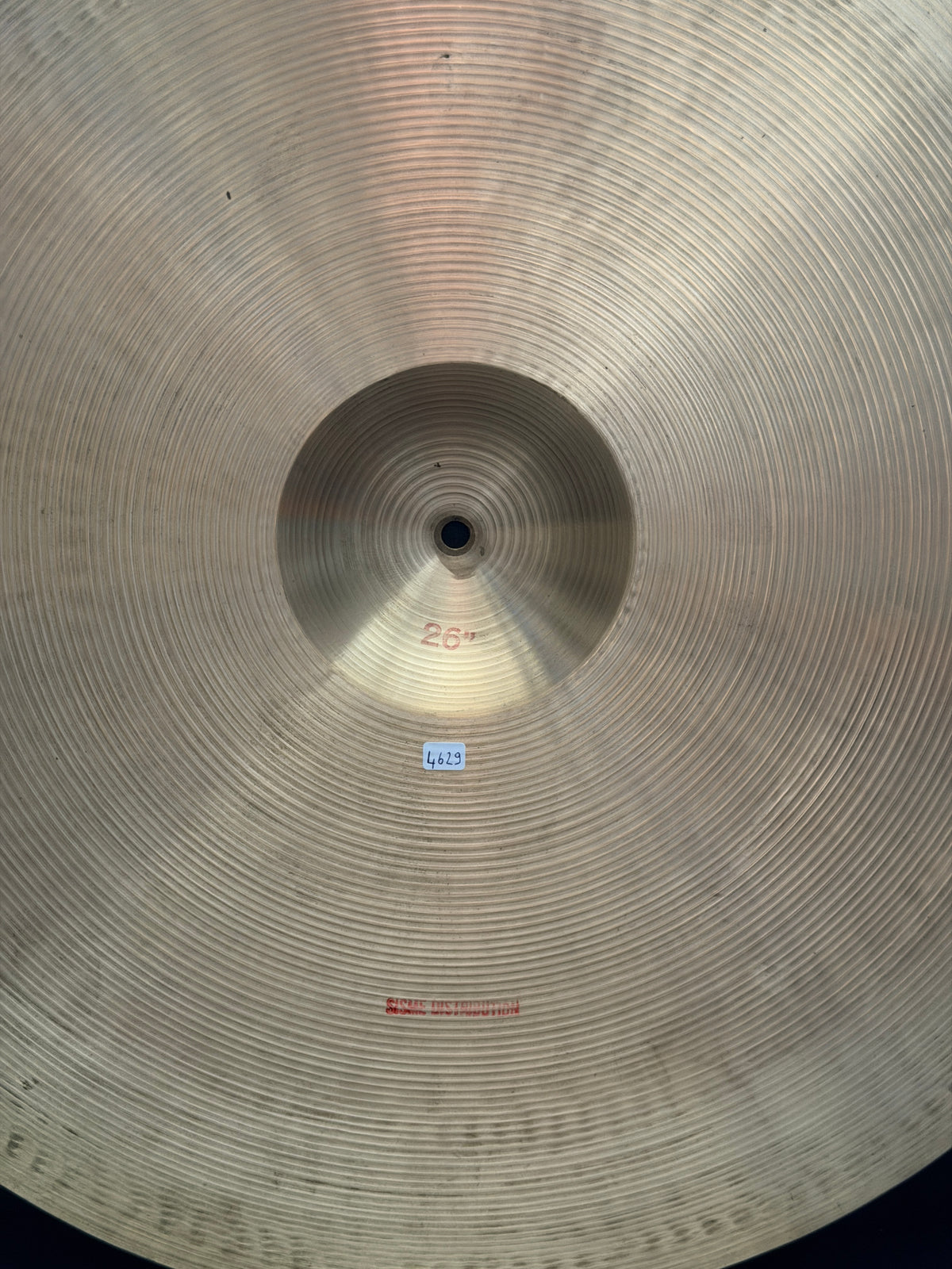 26" Paiste 602 Ride 4629 grams from 1974