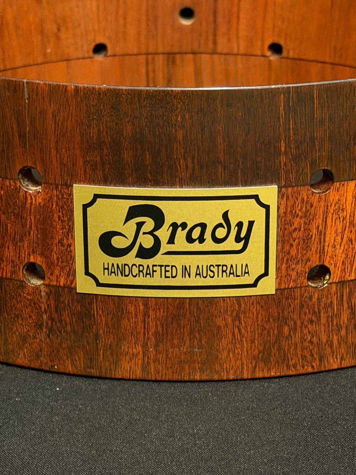 Brady Block Jarrah wood 14" x 4,5" Snare Drum
