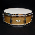 Camco Tuxedo Studio Model 14" x 5" snare drum champagne sparkle from early 1960's