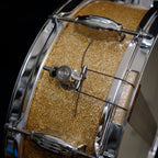 Camco Tuxedo Studio Model 14" x 5" snare drum champagne sparkle from early 1960's