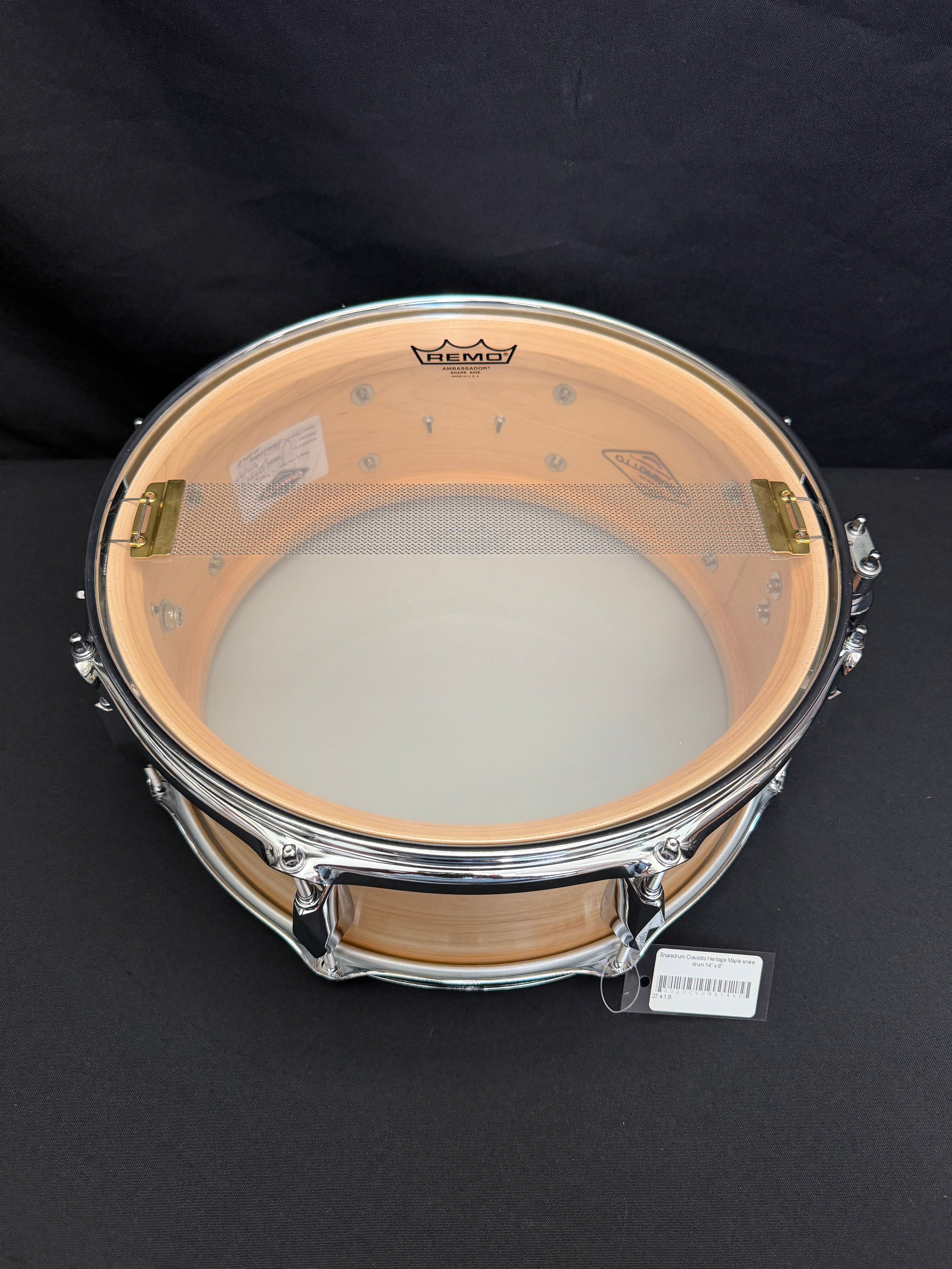 Craviotto 14" x 6" Heritage Maple Series 1-ply Solid Maple Snare Drum