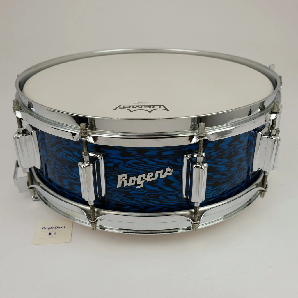 1969 Rogers Dynasonic 14" x 5" snare drum in Blue Onyx finish #18710