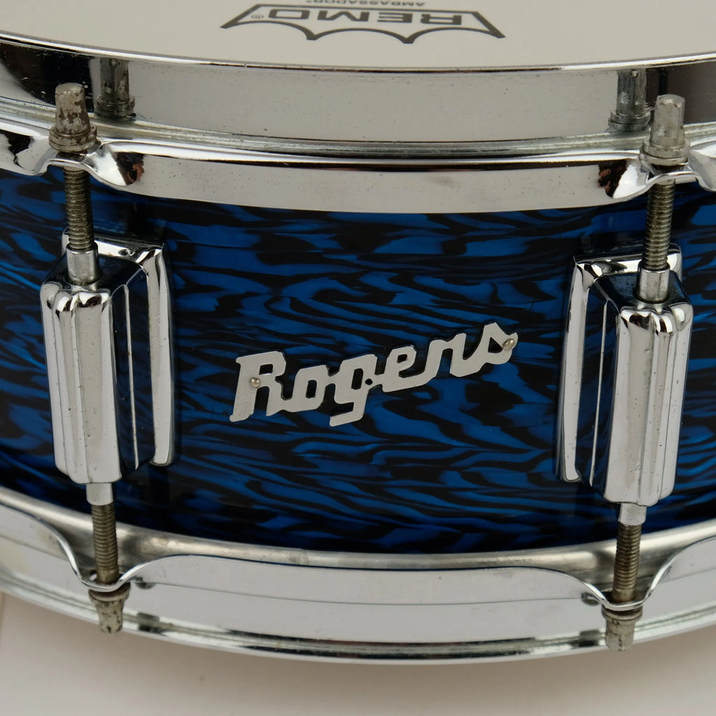 1969 Rogers Dynasonic 14" x 5" snare drum in Blue Onyx finish #18710