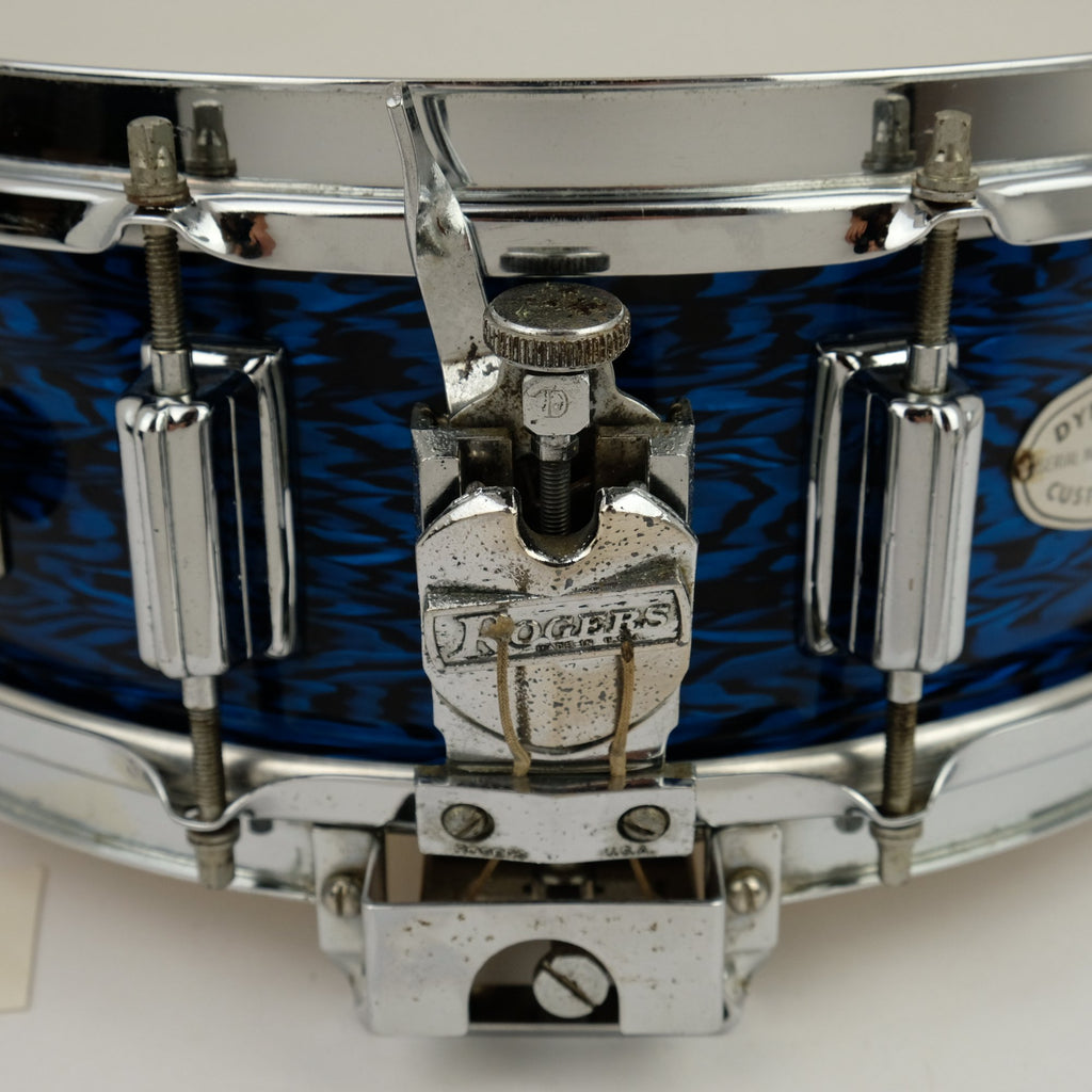 1969 Rogers Dynasonic 14" x 5" snare drum in Blue Onyx finish #18710