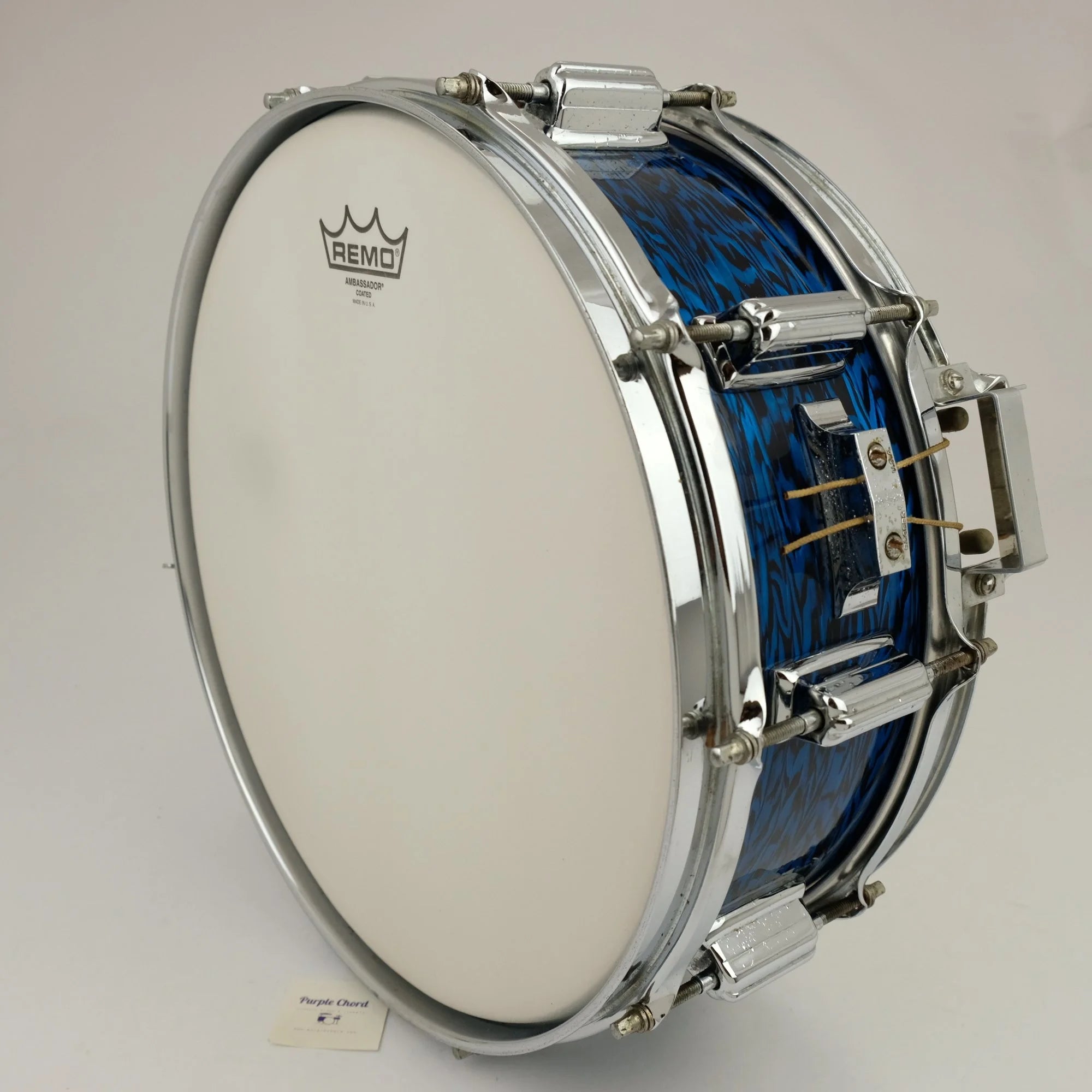 1969 Rogers Dynasonic 14" x 5" snare drum in Blue Onyx finish #18710
