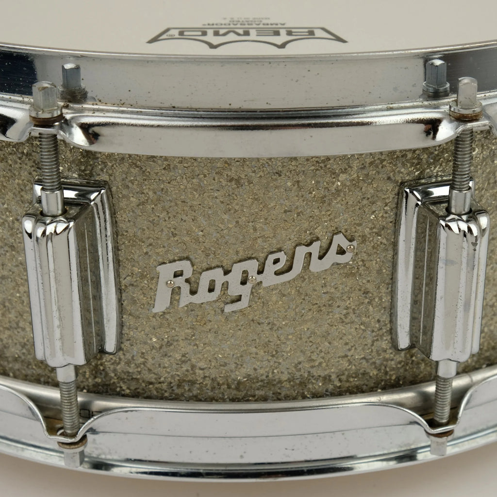 Rogers Dynasonic 14" x 5" snare drum 1965 - Silver Sparkle