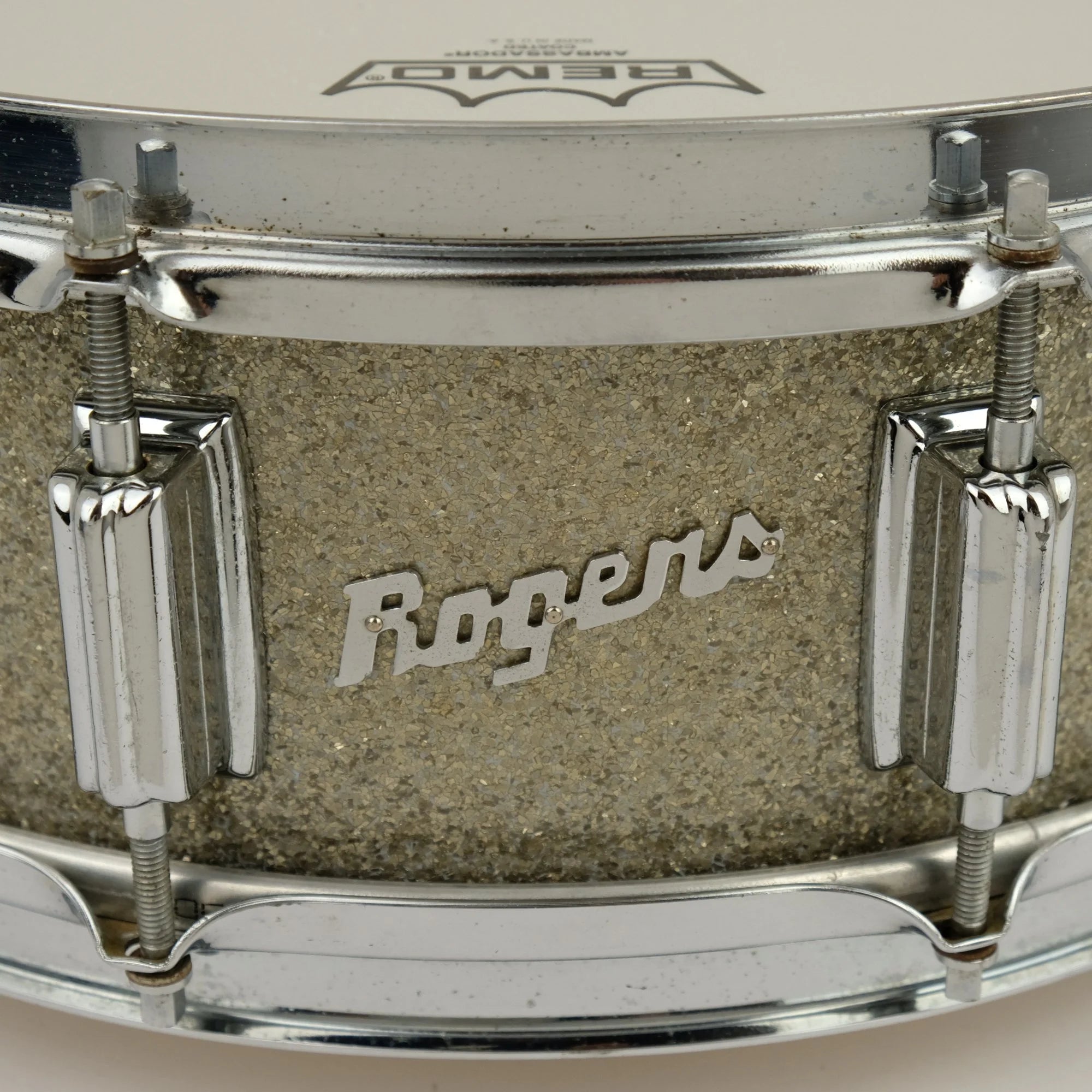 Rogers Dynasonic 14" x 5" snare drum 1965 - Silver Sparkle