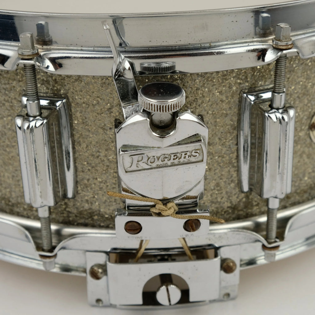 Rogers Dynasonic 14" x 5" snare drum 1965 - Silver Sparkle