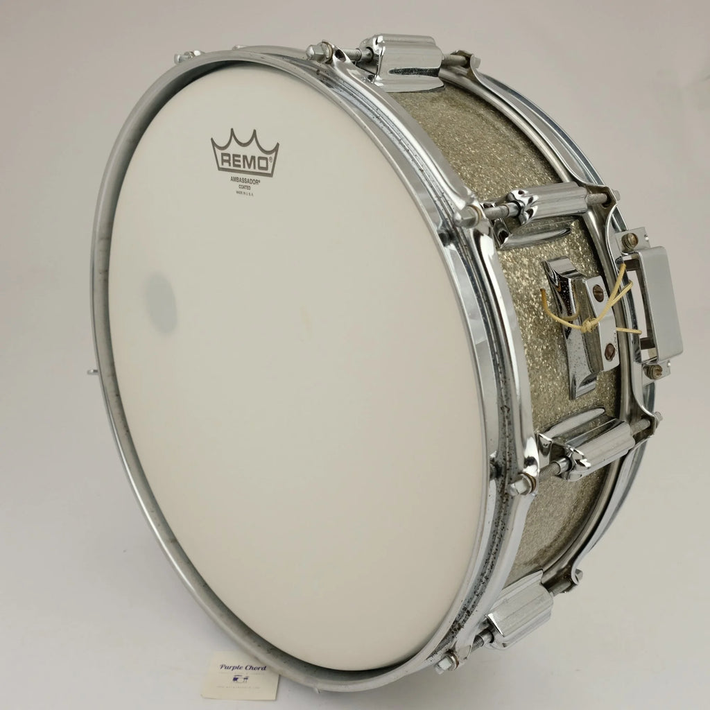 Rogers Dynasonic 14" x 5" snare drum 1965 - Silver Sparkle