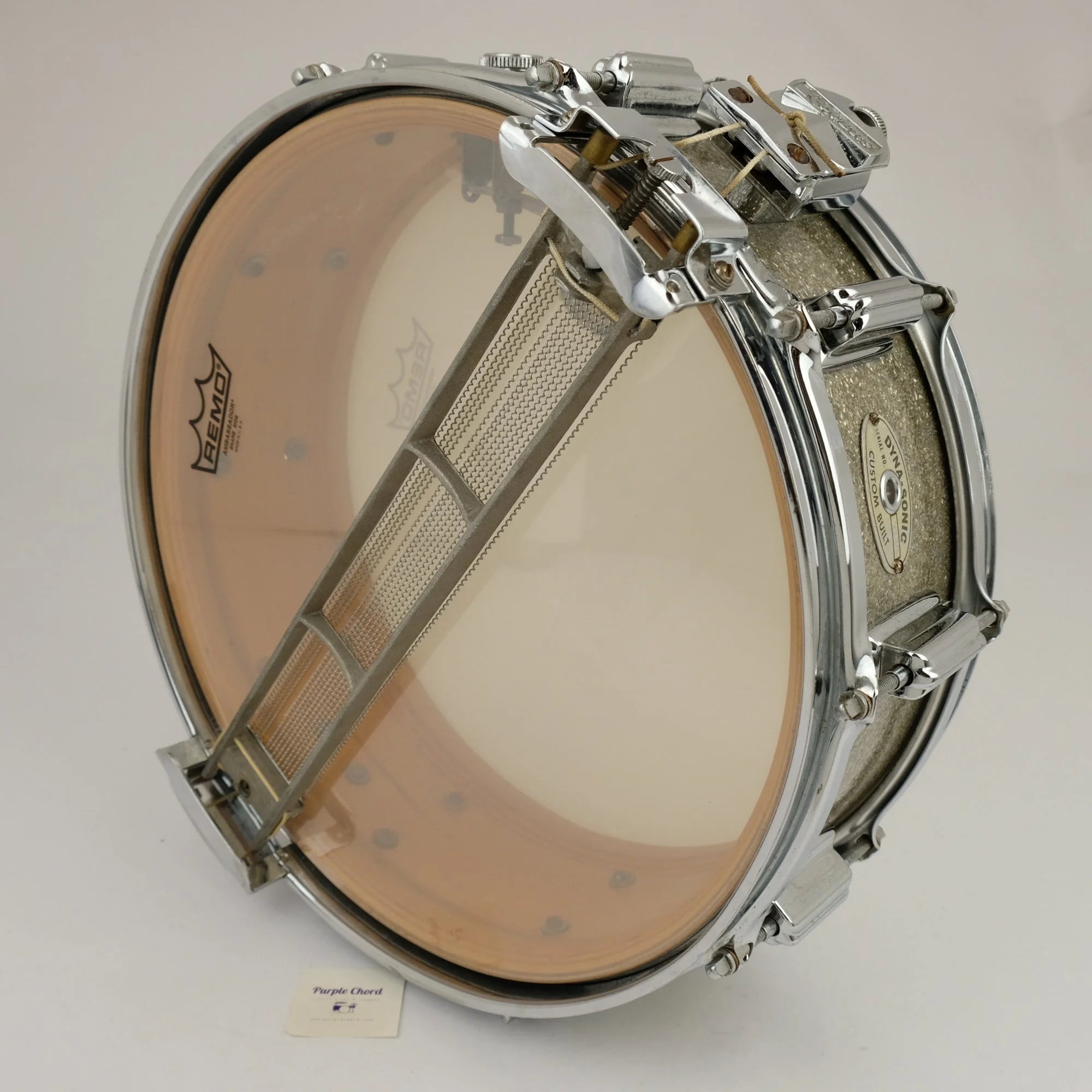 Rogers Dynasonic 14" x 5" snare drum 1965 - Silver Sparkle