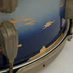 Slingerland Hollywood Ace Swing Radio King model 1-ply snare drum 14" x 7" Duco Blue finish