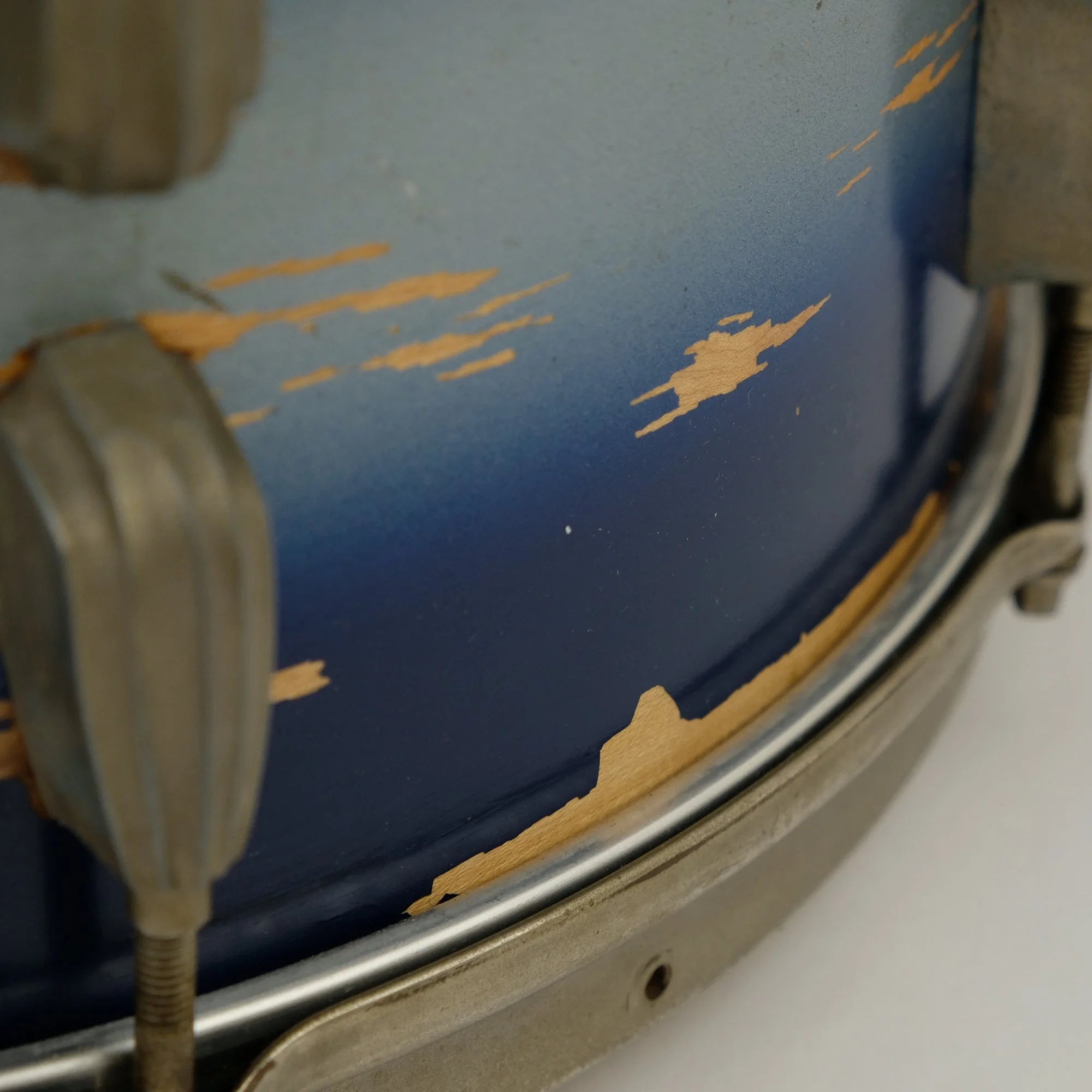 Slingerland Hollywood Ace Swing Radio King model 1-ply snare drum 14" x 7" Duco Blue finish