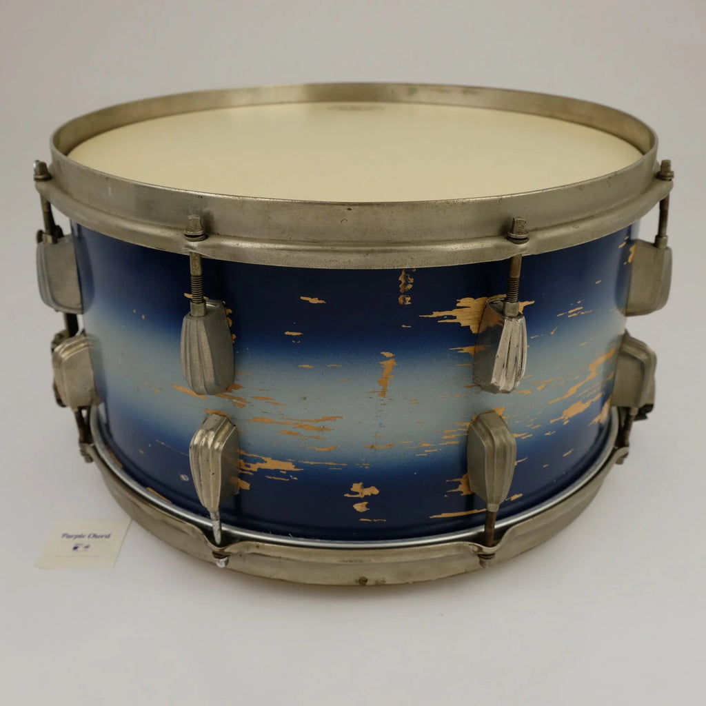 Slingerland Hollywood Ace Swing Radio King model 1-ply snare drum 14" x 7" Duco Blue finish