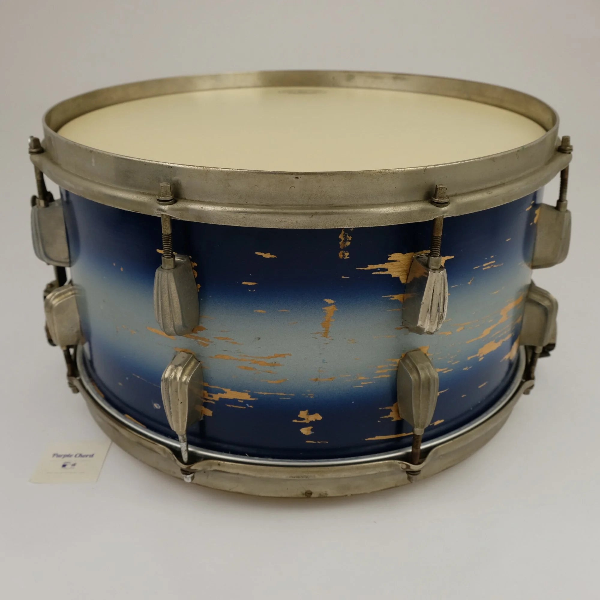 Slingerland Hollywood Ace Swing Radio King model 1-ply snare drum 14" x 7" Duco Blue finish