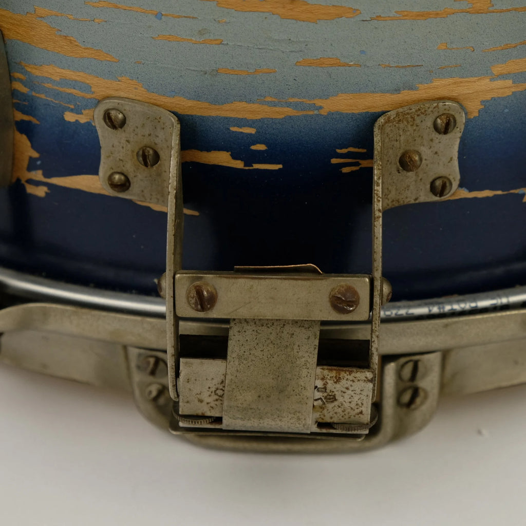 Slingerland Hollywood Ace Swing Radio King model 1-ply snare drum 14" x 7" Duco Blue finish