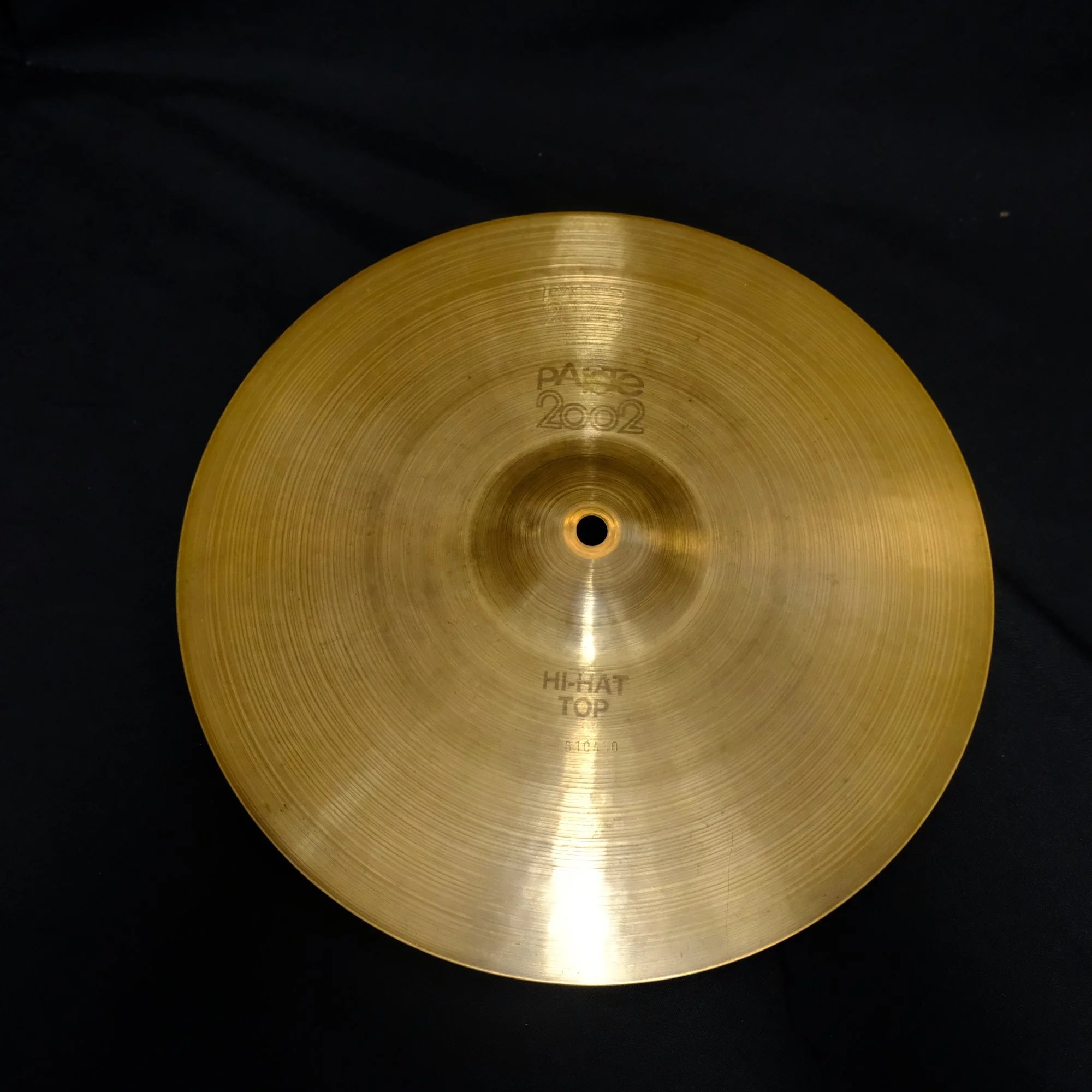 14" Paiste 2002 Hi-Hat black logo from 1976