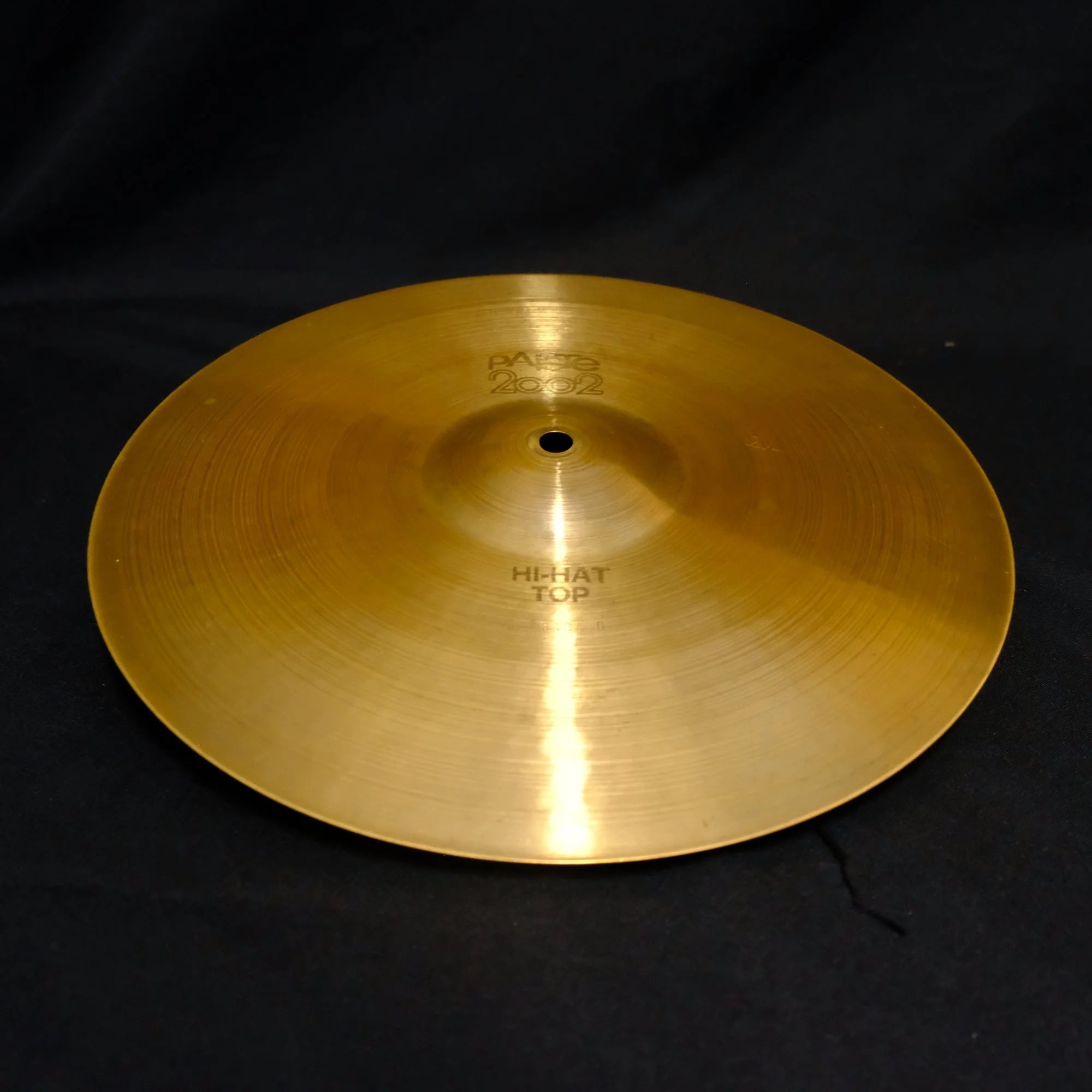 14" Paiste 2002 Hi-Hat black logo from 1976