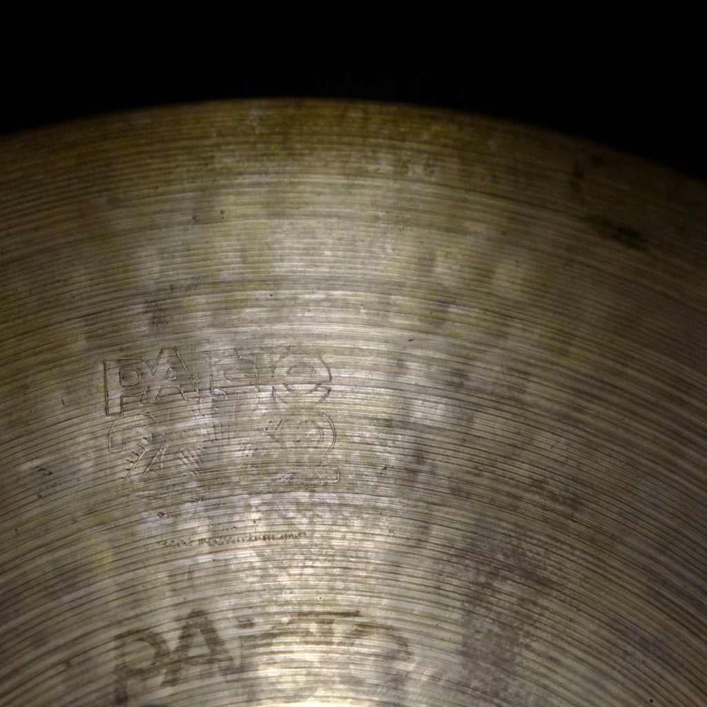 14" Paiste 2002 Hi-Hat black logo from 1976