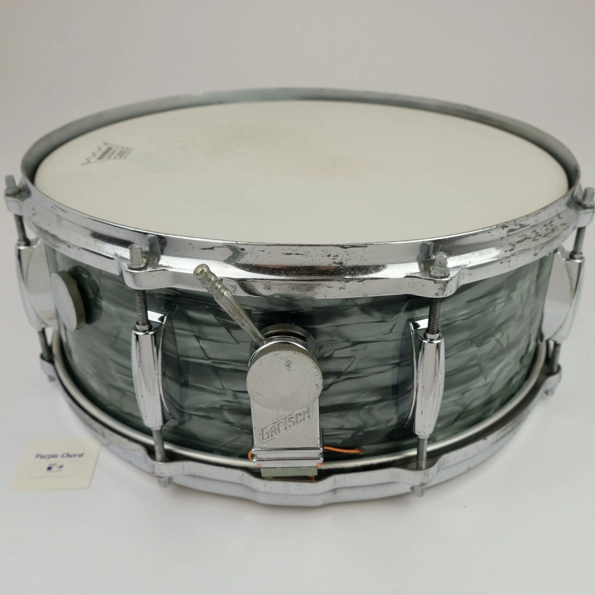 Gretsch Broadkaster Name Band 14" x 5,5" snare drum Midnight Blue from 1950's