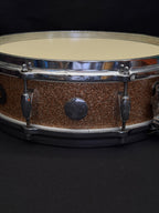 Gretsch Broadcaster X4175 "Max Roach" Progressive Jazz 14" x 4" snare drum Champagne Sparkle early 1960's