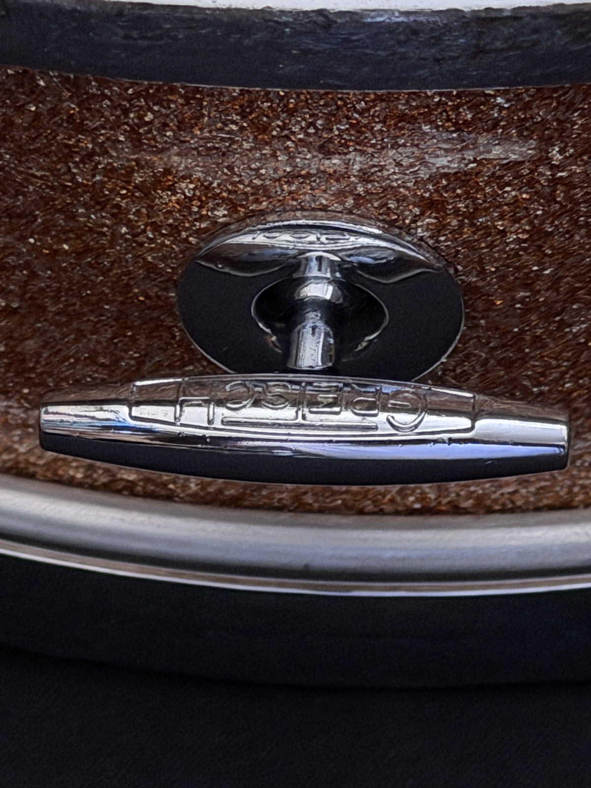 Gretsch Broadcaster X4175 "Max Roach" Progressive Jazz 14" x 4" snare drum Champagne Sparkle early 1960's