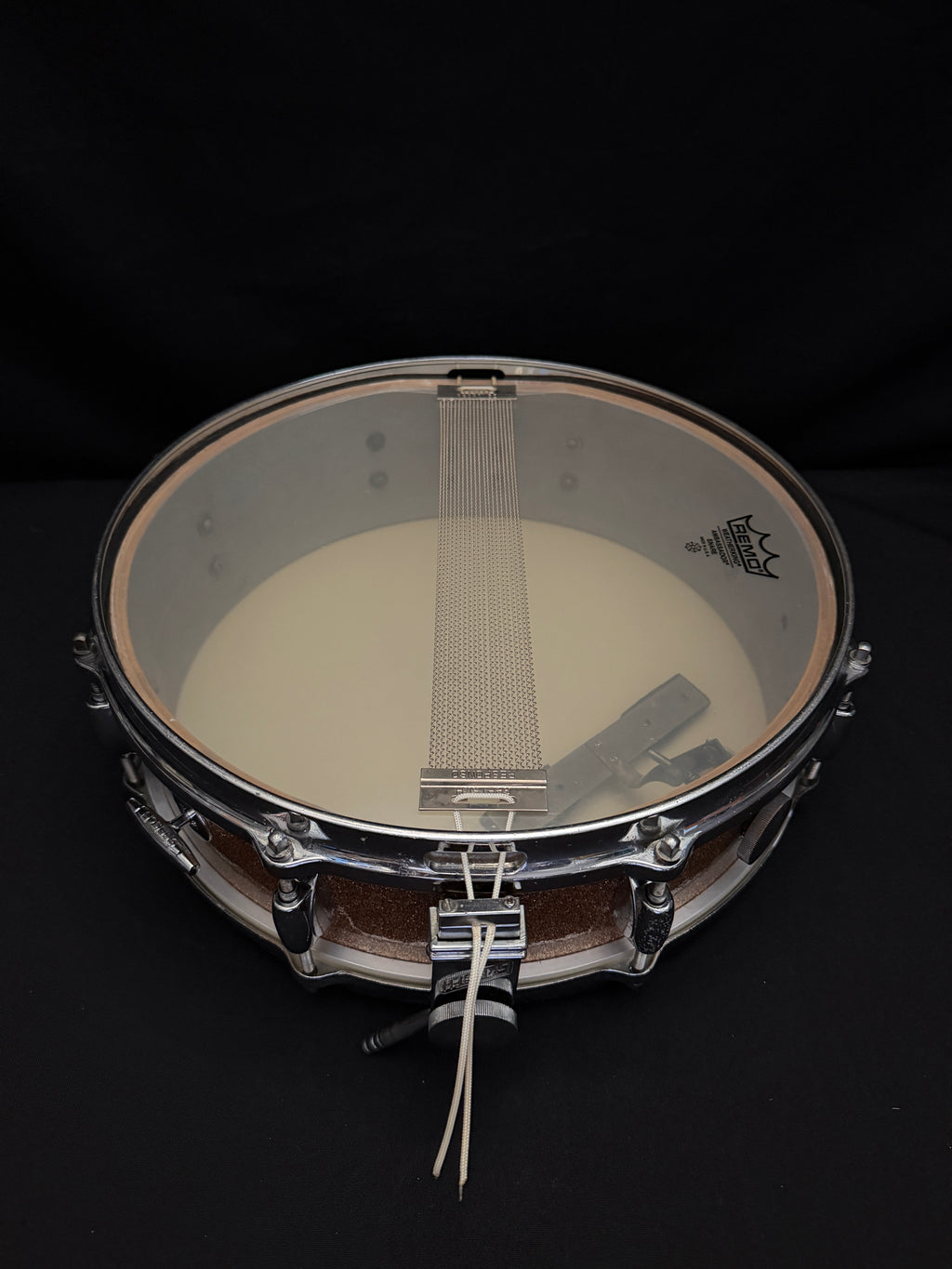 Gretsch Broadcaster X4175 "Max Roach" Progressive Jazz 14" x 4" snare drum Champagne Sparkle early 1960's