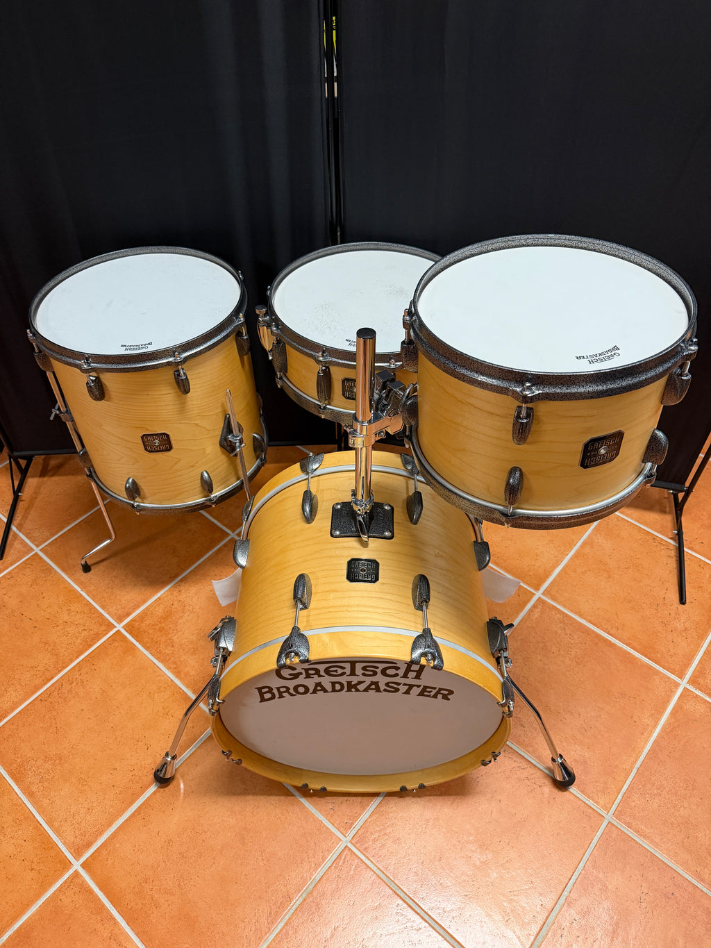Gretsch Broadkaster BOP Drumset 18"-12"-14" + Snare in Satin Maple from 2000