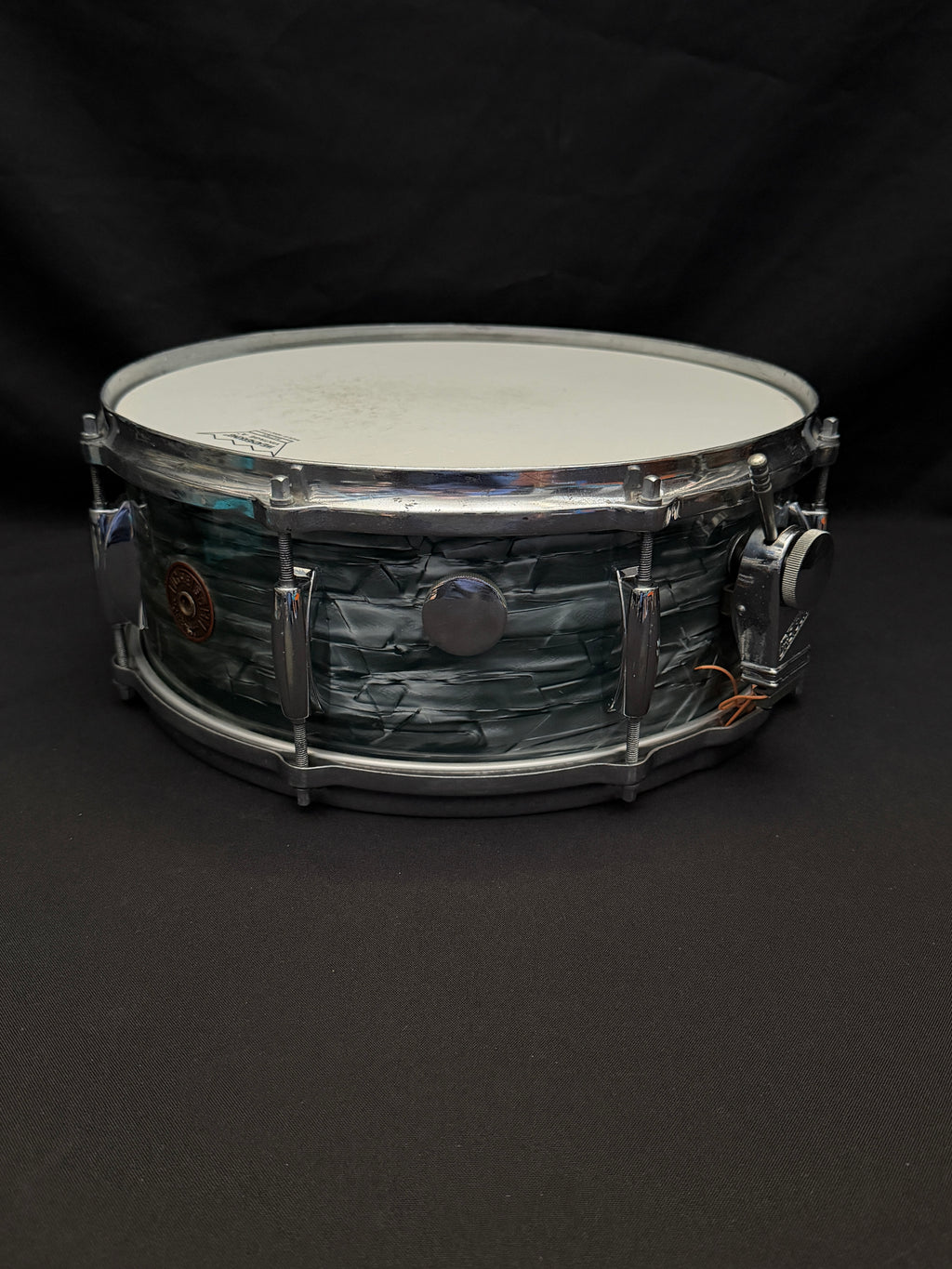 Gretsch Broadkaster Name Band 14" x 5,5" snare drum Midnight Blue from 1950's