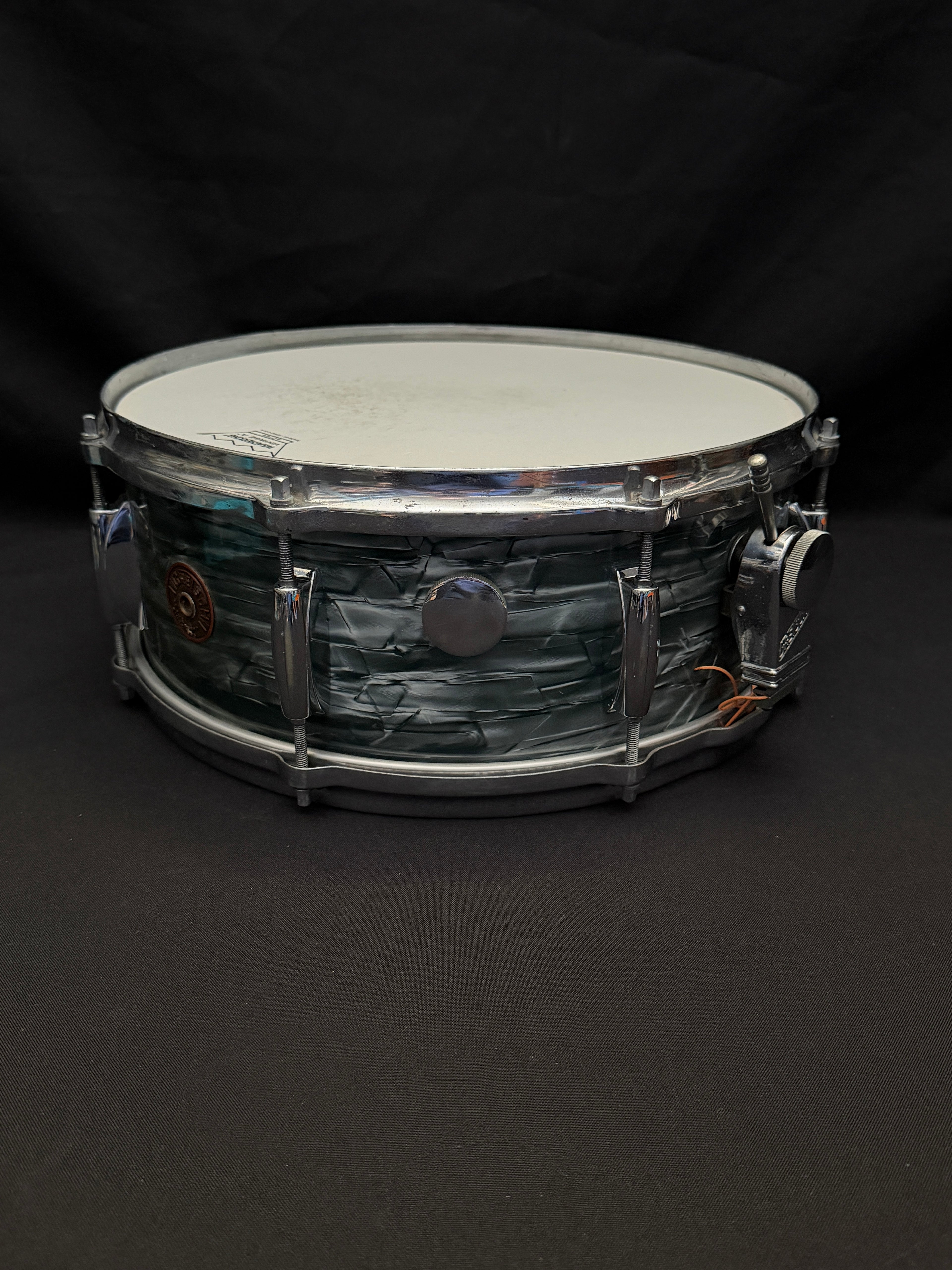 Gretsch Broadkaster Name Band 14" x 5,5" snare drum Midnight Blue from 1950's