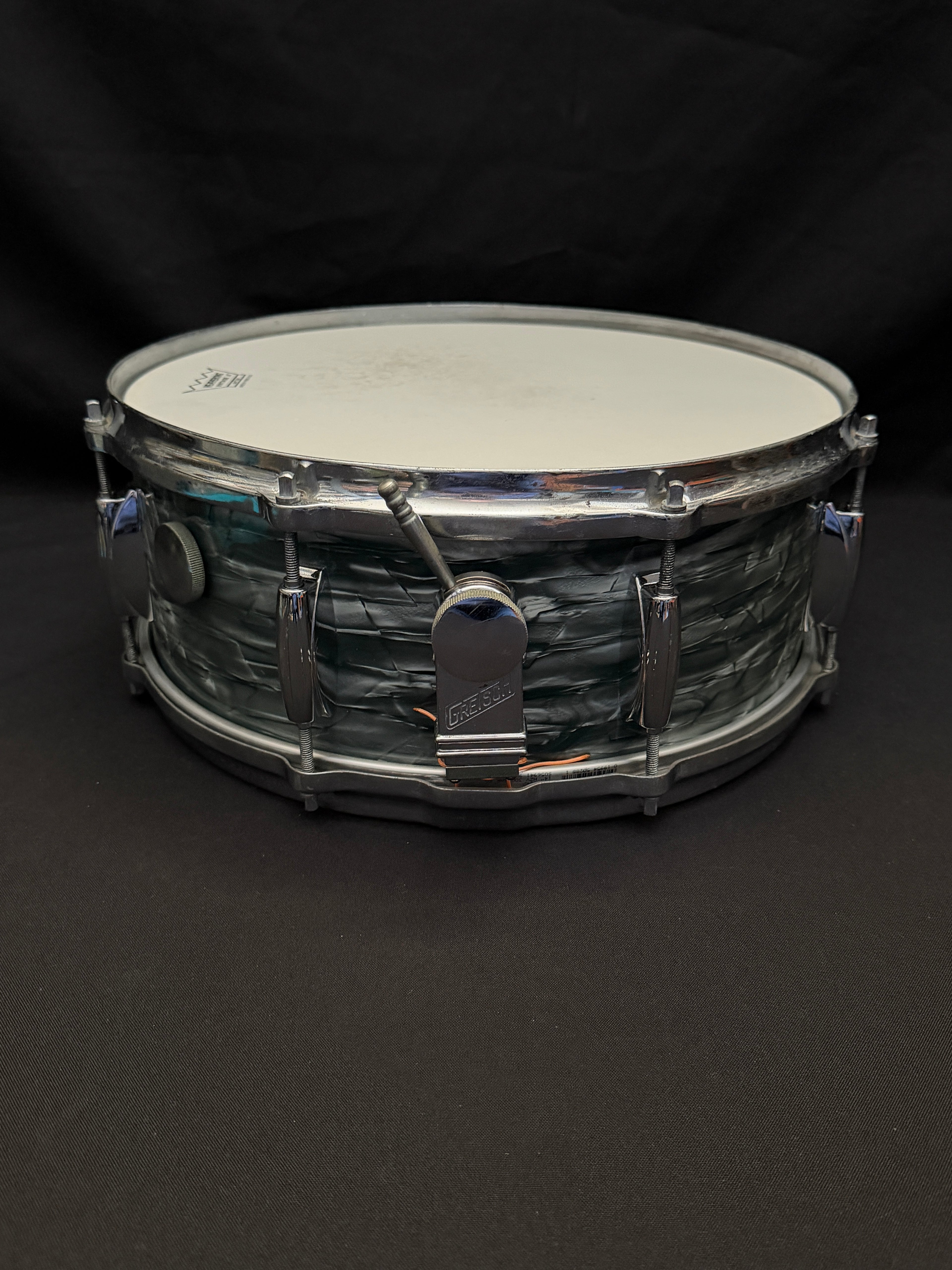 Gretsch Broadkaster Name Band 14" x 5,5" snare drum Midnight Blue from 1950's