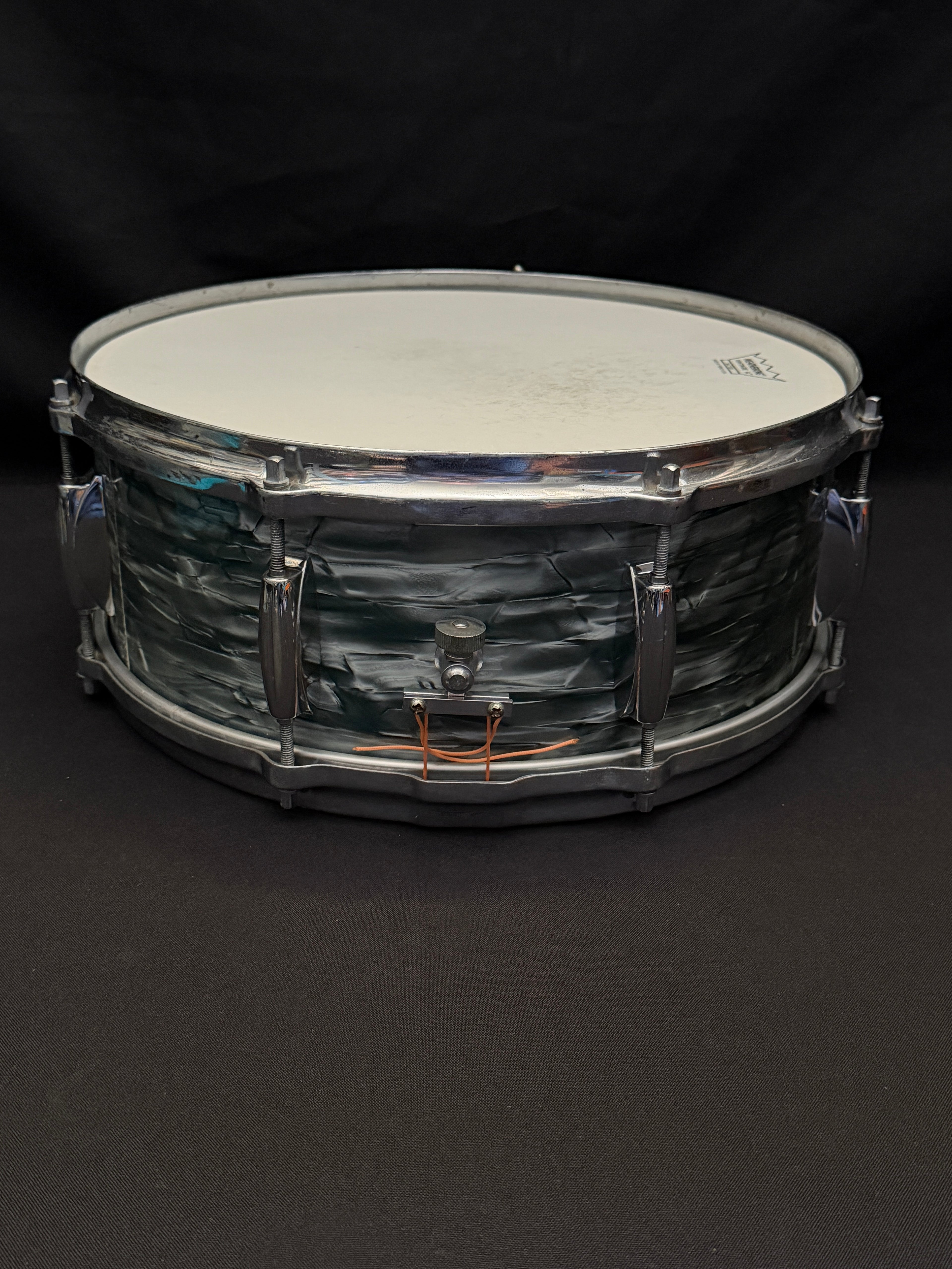 Gretsch Broadkaster Name Band 14" x 5,5" snare drum Midnight Blue from 1950's