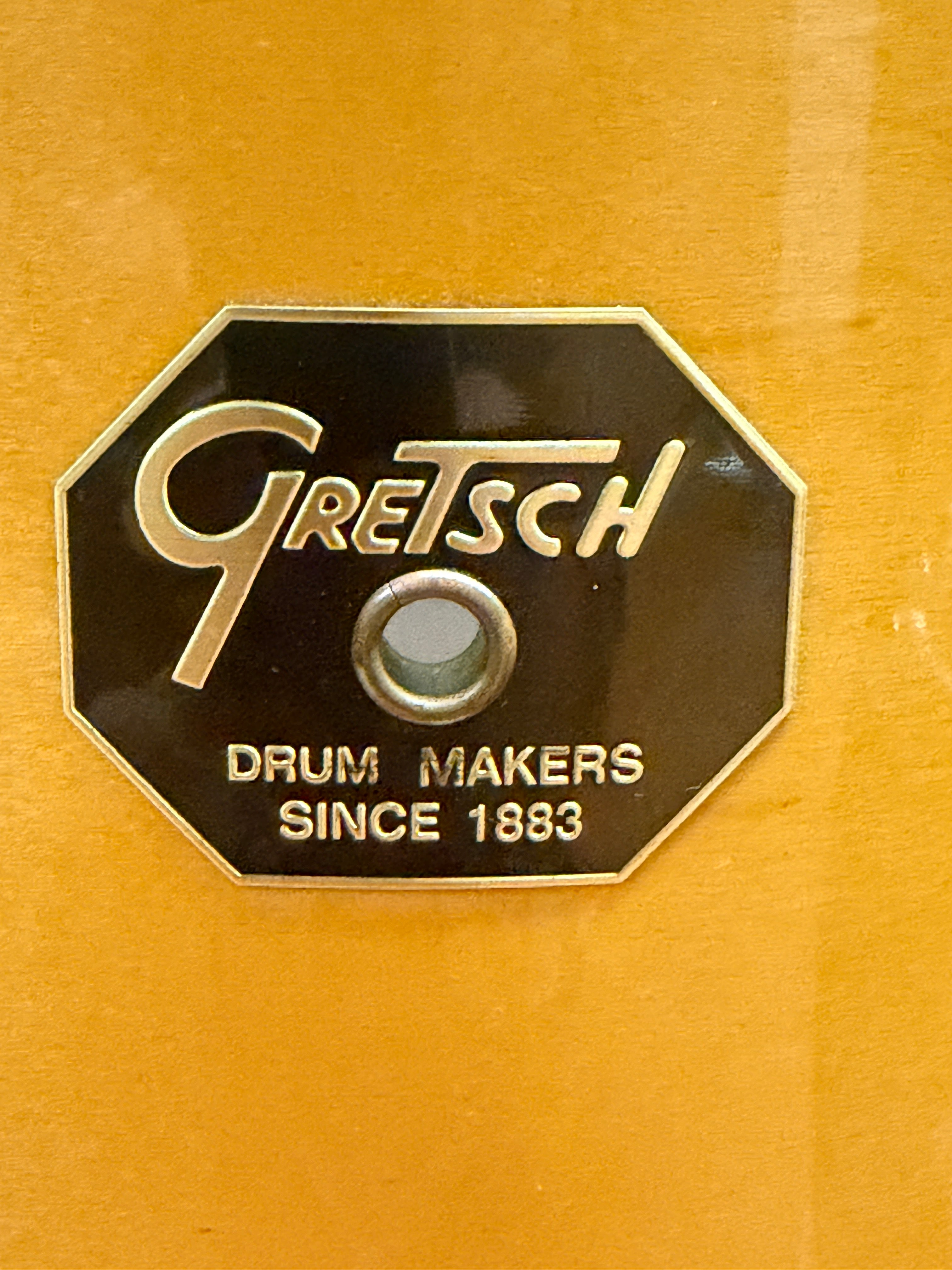 Gretsch USA Custom BOP drumkit 18"-12"-14" in Satin Sun Amber