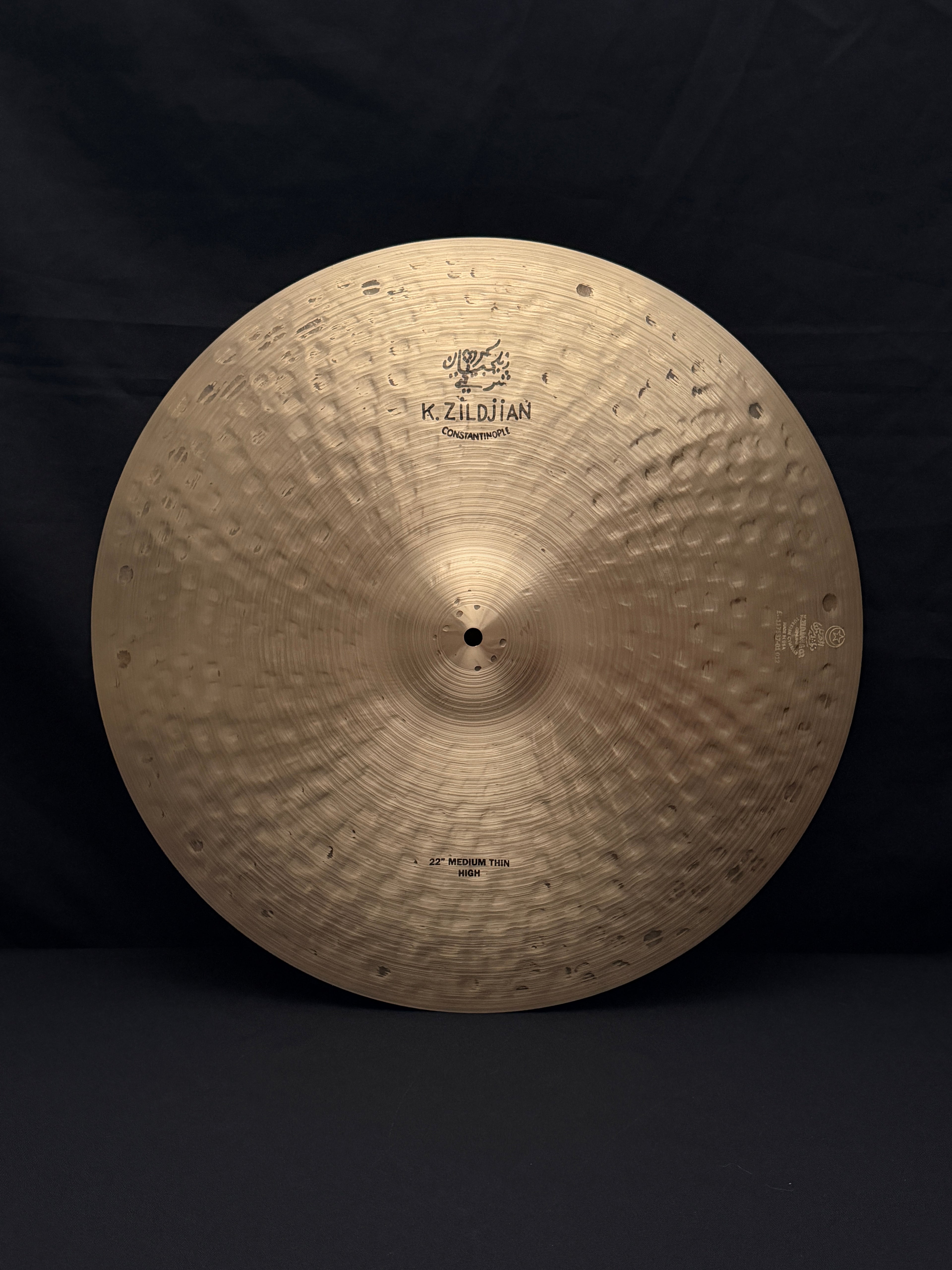 22" Zildjian K Constantinople Medium Thin High Ride 2483 grams