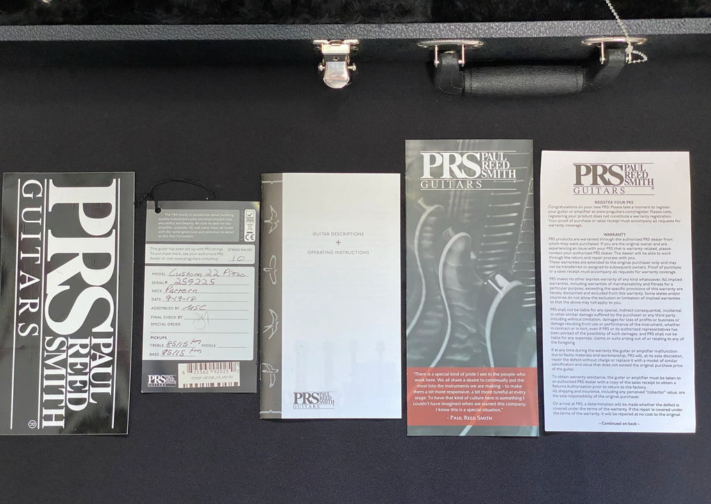 PRS Paul Reed Smith Custom 22 Piezo Violet electric guitar