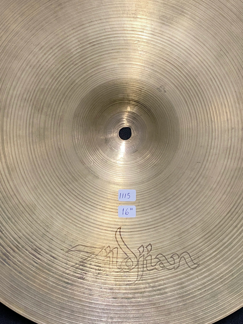 16" Zildjian Avedis Crash Hollow logo 1115 grams from 1978-1982