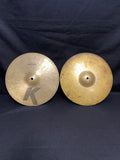 13" Zildjian K/Z Hi-Hat cymbal set 1442 - 855 grams