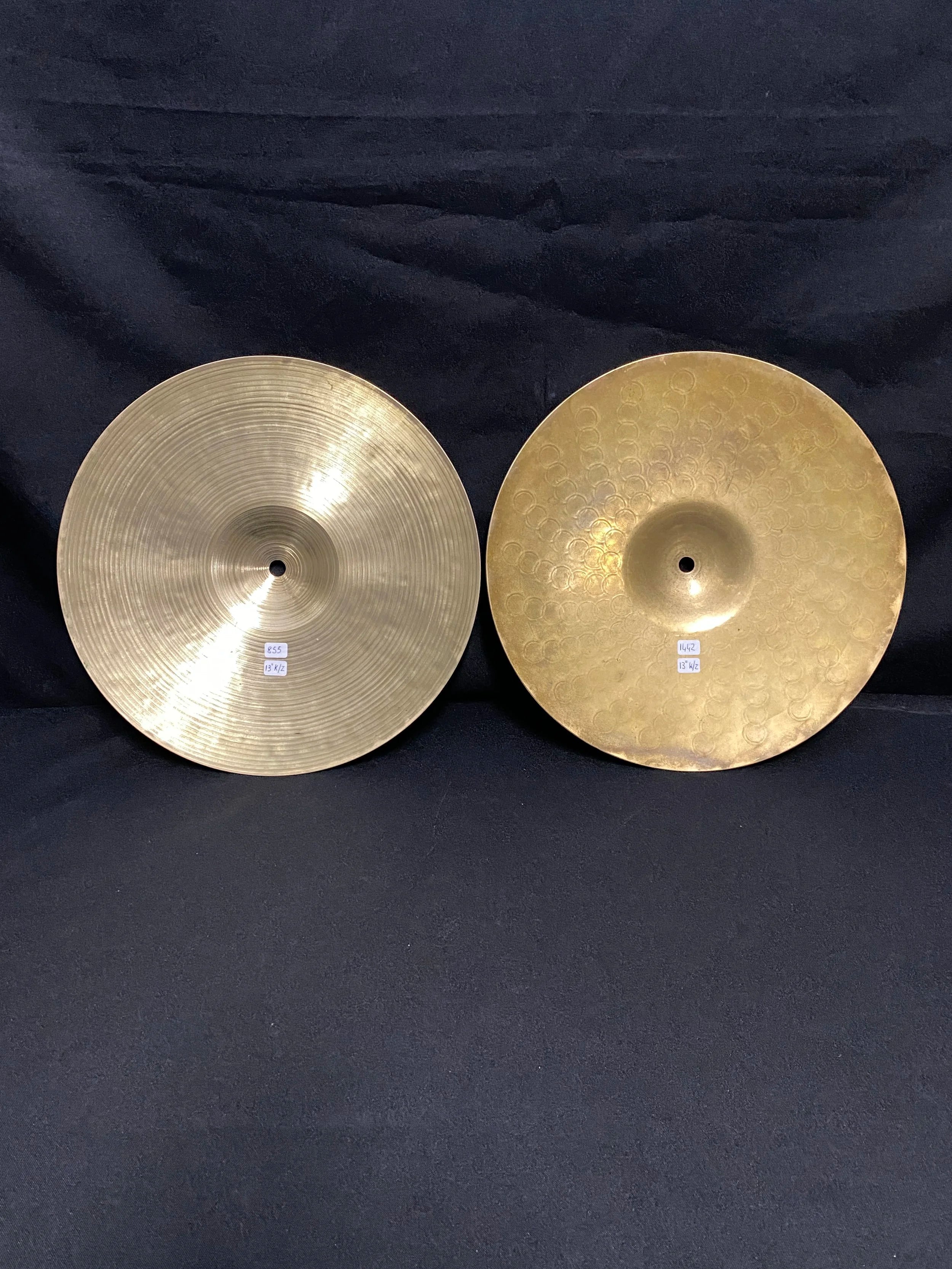 13" Zildjian K/Z Hi-Hat cymbal set 1442 - 855 grams